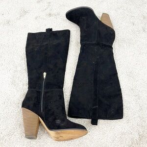 Charles by Charles David Black Size 7 Suede Heeled Boots